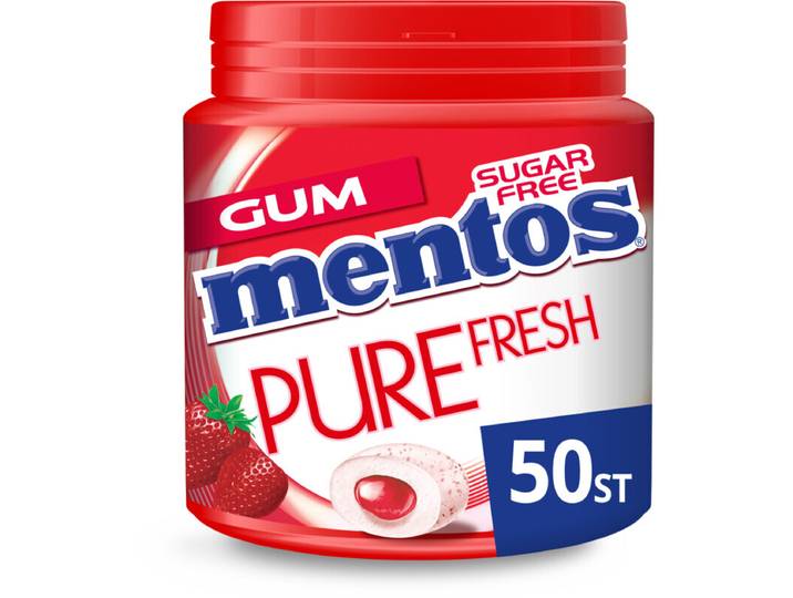 Mentos Pure Fresh Aardbei - 100 g