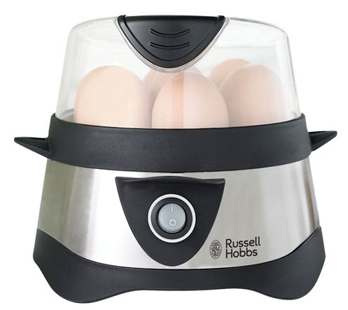 Russell Hobbs 14048-56 Stylo Eierkocher für 7 Eier (Schwarz, Edelstahl)