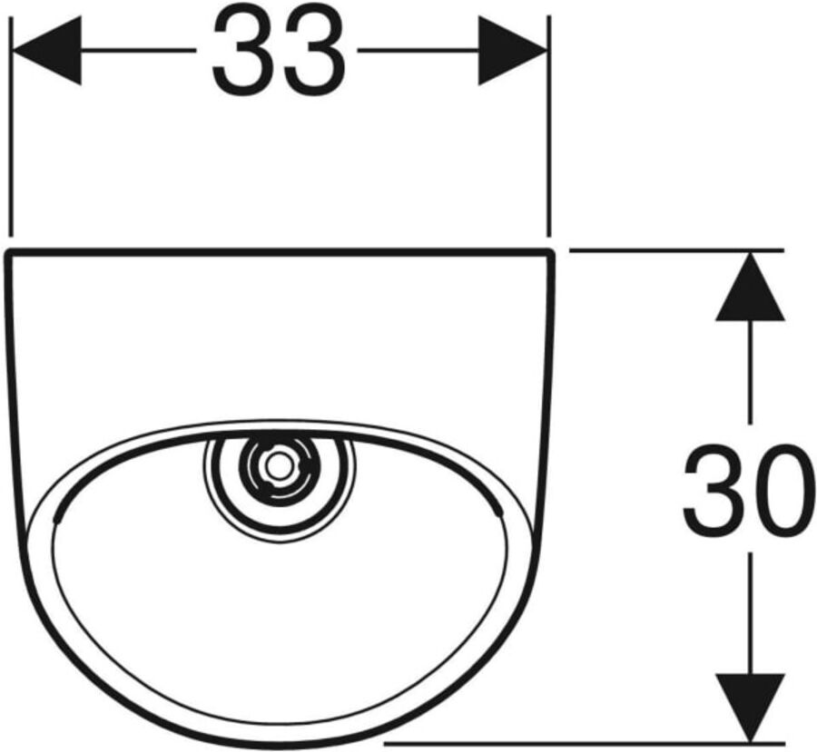 Geberit Urinal Narva Abgang hinten, wasserlos, weiß KeraTect (501657008)