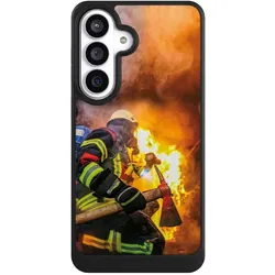 Nivocase Hülle für Samsung Galaxy S26+ Handyhülle NIVOcore Case Schwarz Feuer Feuerwehr Lebensretter (Samsung Galaxy S26+), Smartphone Hülle, Schwarz