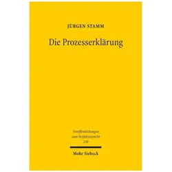 Die Prozesserklärung, Fachbücher von Jürgen Stamm