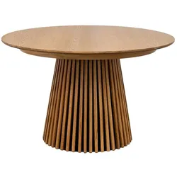 Esstisch Osaka Ø 120 cm Holz Beige Natur