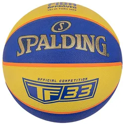 SPALDING TF-33 Gold Outdoor Basketball blau/gelb Gr. 6