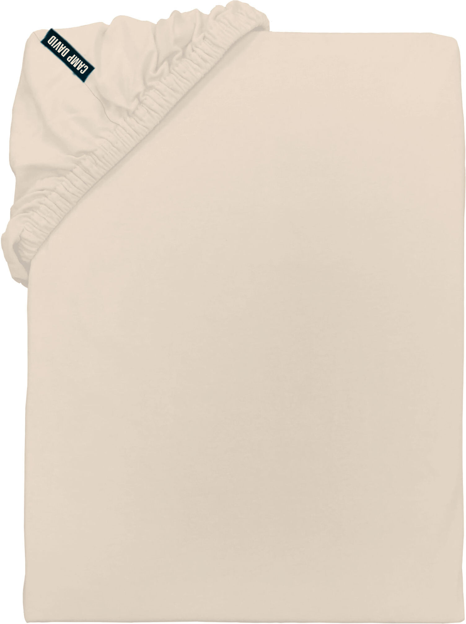 Spannbettlaken CAMP DAVID "CAMP DAVID", beige, L:200cm, Baumwoll-Jersey, Obermaterial: 100% Baumwolle, Bettlaken, Spannbettlaken, gewebtes Label beige B/L: 200cm, 1 Stk., Baumwoll-Jersey, 140-160x200 25cm