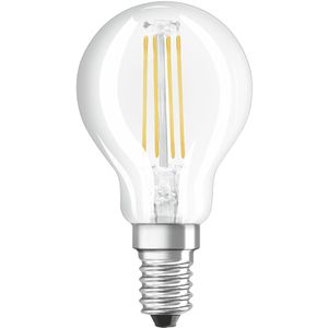OSRAM LED-Lampe Retrofit Classic P Filament, E14, 4W ersetzt 40W, warmweiß