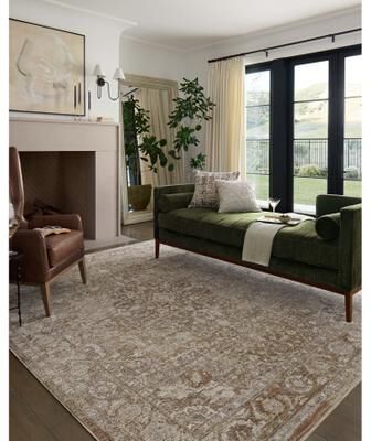 Alexander Home Tamara Medallion & Botanical Area Rug