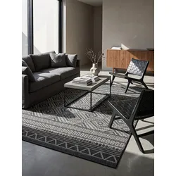 Flachgewebe-Teppich Pflegeleicht Anthrazit 160x220 cm - ESERA   Kadima