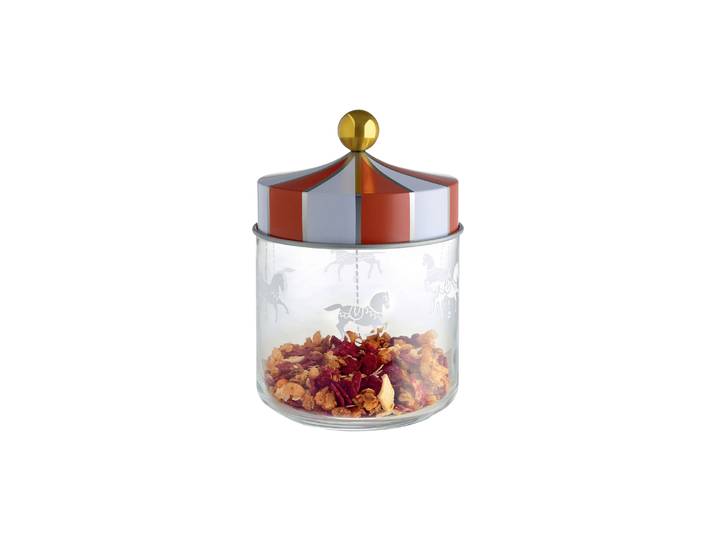 Alessi - Bocal hermétique Circus - Transparent - Fer blanc - Designer Marcel Wanders