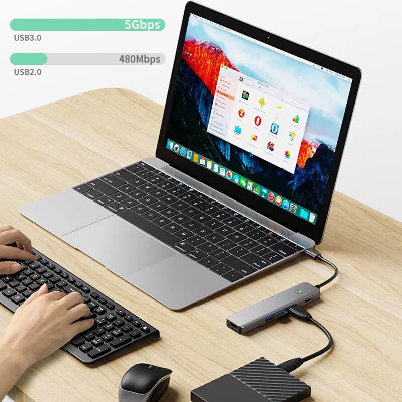 INF 8-in-1 USB-C Hub: Erweitern Sie die Konnektivität mit 4K HDMI