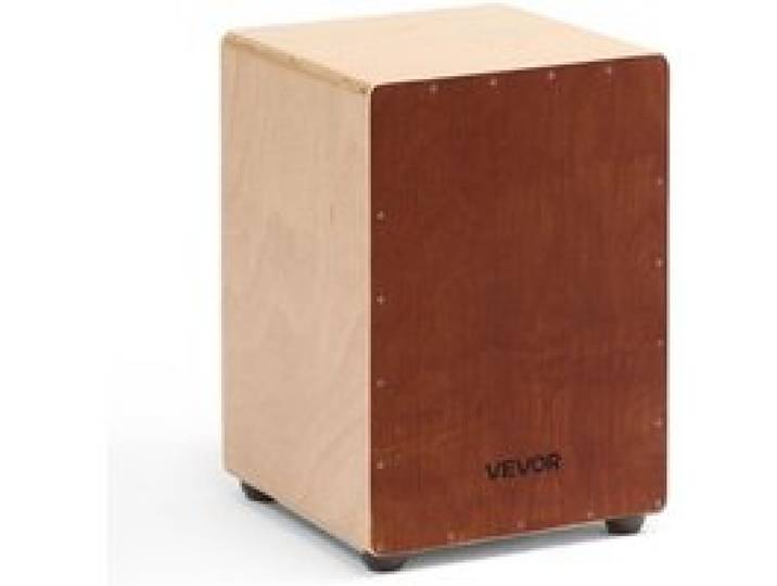 VEVOR Cajon, Kistentrommel, mit internen Snare-Drähten, leichte Drum-Box aus Holz, tragbares Trommel-Musikinstrument mit Silikonfüßen, abgerundeten Kanten, für Anfänger & Profis, 305x305x430 mm