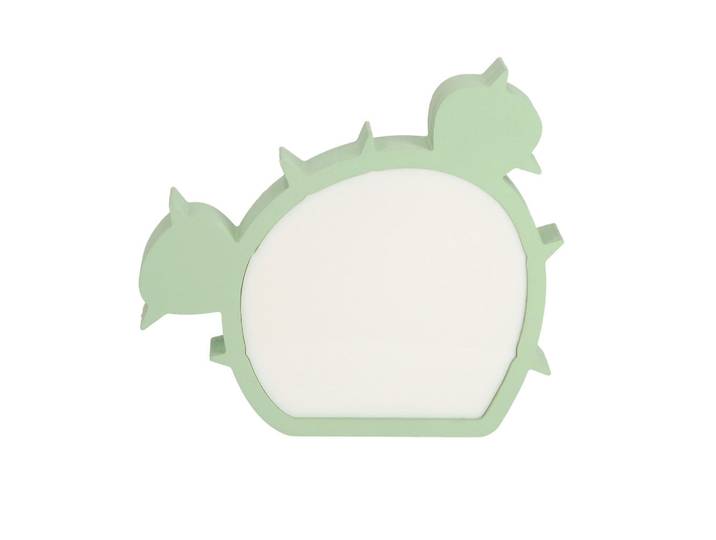 Kindertischleuchte Cactus, Grün, Kunststoff, Kaktus, 3.5x20.5x22.5 cm, RoHS, Europäischer Sicherheitsstandard, einfach zu transportieren, Lampen & Leuchten, Innenbeleuchtung, Kinderzimmerlampen, Kindertischleuchten