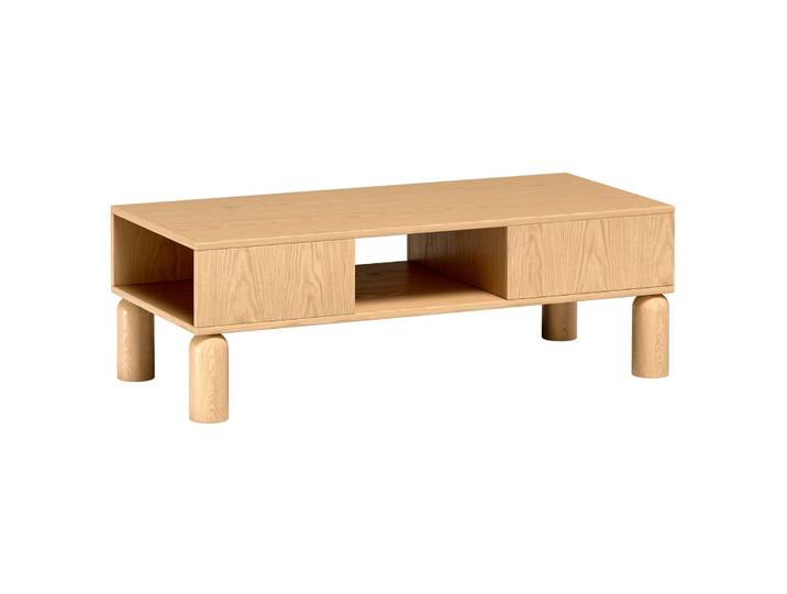 Sanden Couchtisch mit Schublade 50x110 cm Eiche Bookmatch