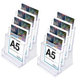 Showdown® Displays SL Tischprospekthalter A5 4-Fach  transparent