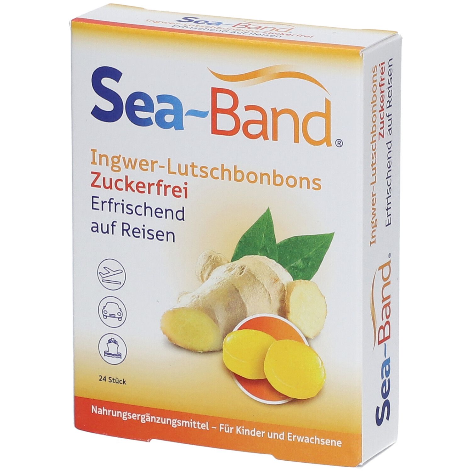 Sea-Band Ingwer-Lutschbonbons zuckerfrei 24 St Bonbons