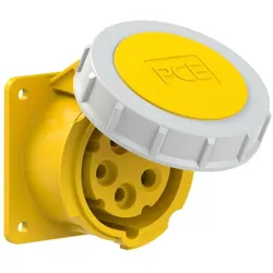 PCE 3152-4 CEE-Anbausteckdose gerade (75x75mm) 16A 5p 4h IP67 31524