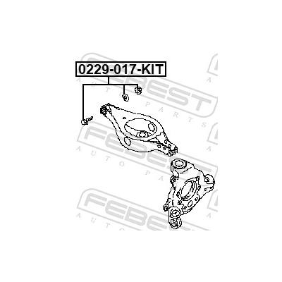 FEBEST Sturzkorrekturschraube 0229017kit für GEELY NISSAN