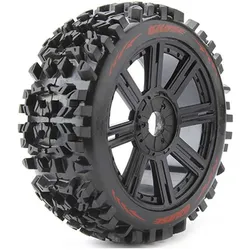 Louise B-Pioneer Reifen soft auf Felge schwarz 17mm (2)