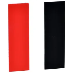 Schneider Electric ZBY0101 Leerschild 8x27mm, f. Schildträger 30x40mm, schwarz+rot, neutral  - 10 Stück