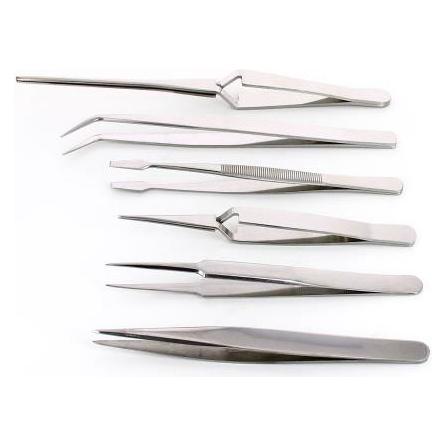 RS PRO Kit of 6 Economy tweezers (1369870)