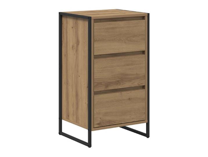 vidaXL Sideboard Sideboard Kunsthandwerk Eiche 42 x 36 x 75,5 cm Holzwerkstoff (1 St)