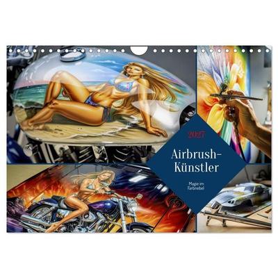 Airbrush-Künstler (Wandkalender 2027 DIN A4 quer), CALVENDO Monatskalender