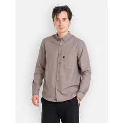 REELL Nordic Hemd light brown Gr. M