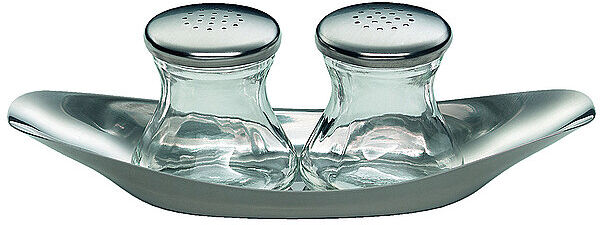 WMF Streuer WAGENFELD Set 3-teilig Glas  silber B