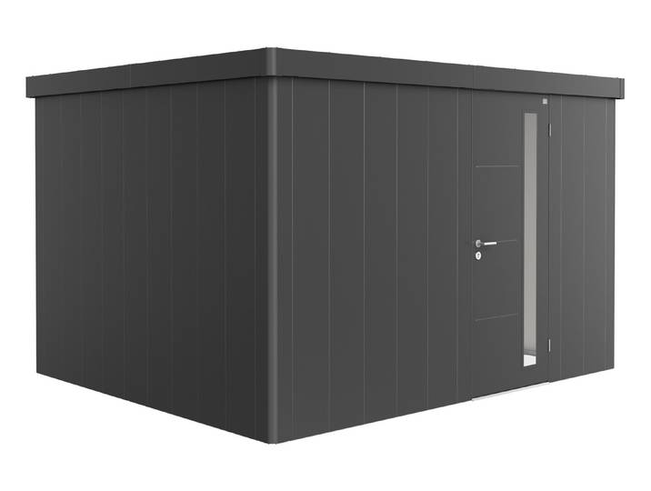 Biohort Gerätehaus Neo 3D Standardtüre Dunkelgrau