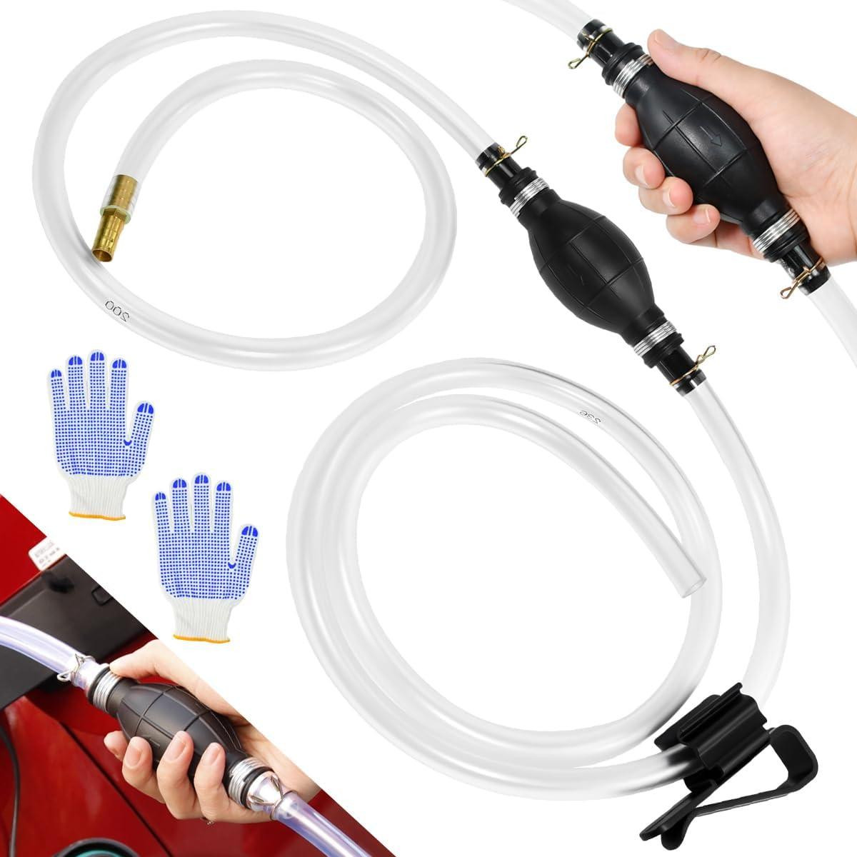 Handpomp met sifon voor het overpompen van vloeistoffen, handmatig bediend