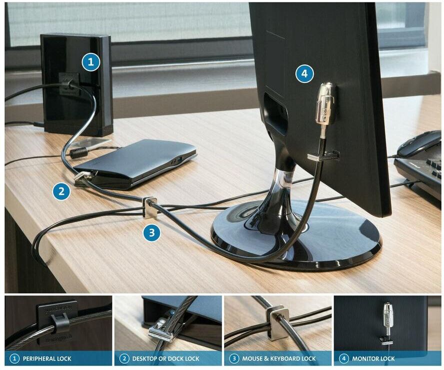 it-versand.com Kensington Verriegelungs-Kit 2.0 für Desktop Peripheriegeräte