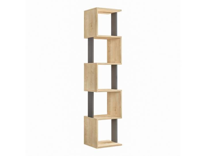 Bibliothèque en bois Piri - 35 x 30 x 161 cm - Chêne de SonomaAnthracite