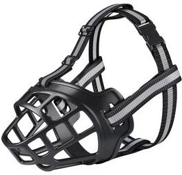 Uplifted Goods Adjustable Reflective Breathable Dog Muzzle reflective for 25 35kg Dog