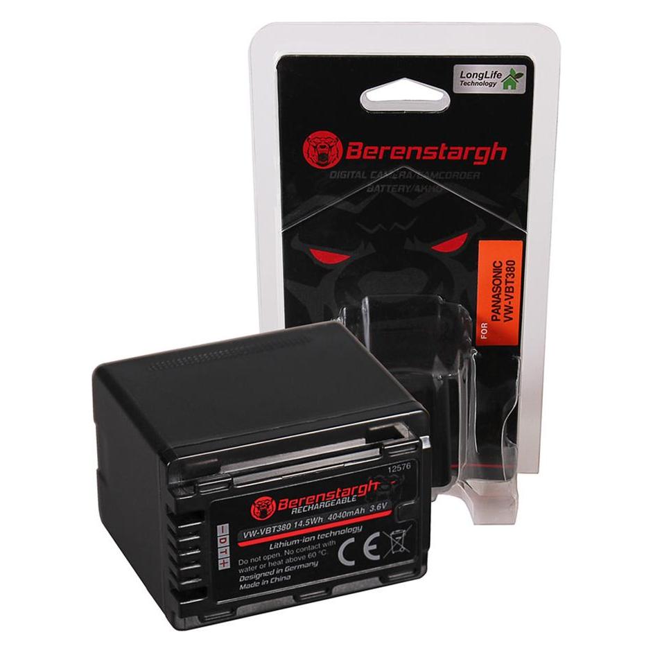 Berenstargh Akku f. Panasonic VW-VBT380 HC V110 V120 V160 V210 V250EB V270 V380 (Kamera Akku) (61064340)