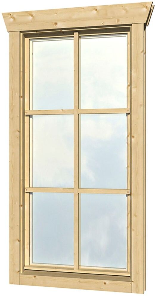 Fenster SKANHOLZ "Einzelfenster", beige (natur), B:57,5cm H:123,5cm, Glas, Massivholz, Fenster, Anschlag links