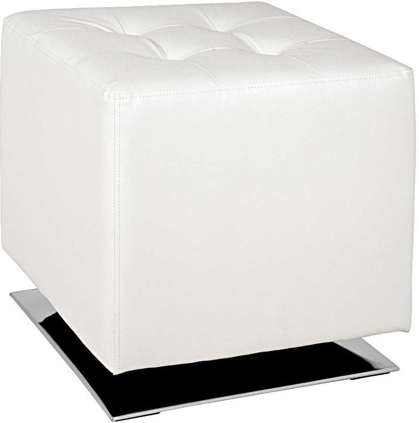 Pharao24.de Drehhocker in Weiß modern