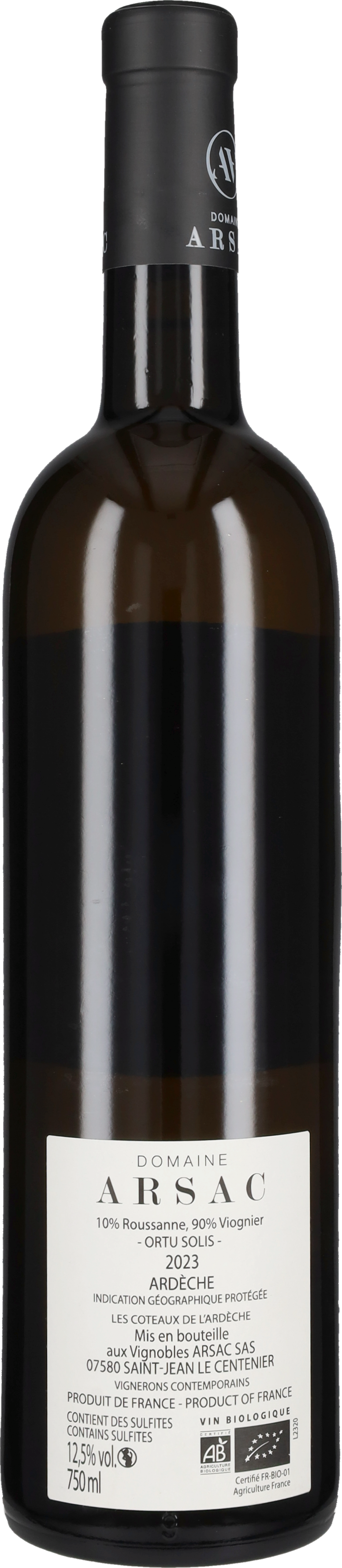 Viognier 'Ortu Solis' Domaine Arsac 2023
