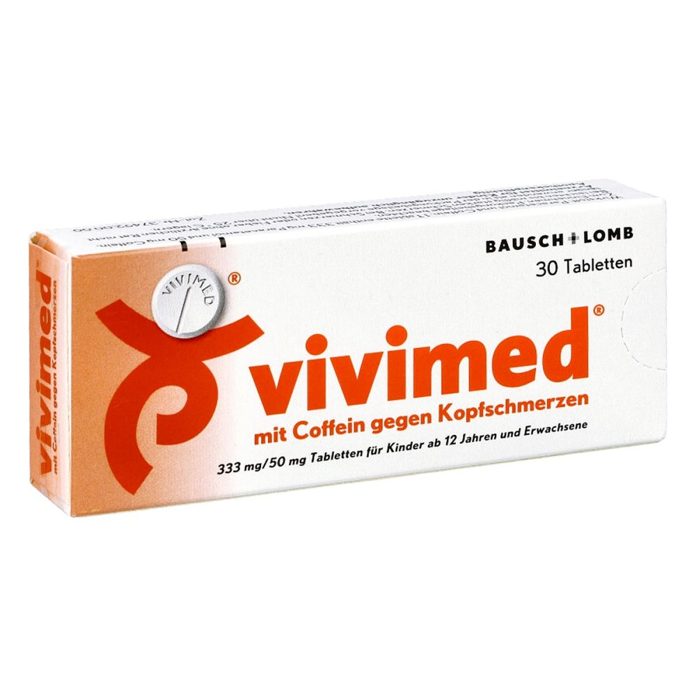 Dr. Gerhard Mann Vivimed mit Coffein gegen Kopfschmerzen, Schmerztabletten 00410330