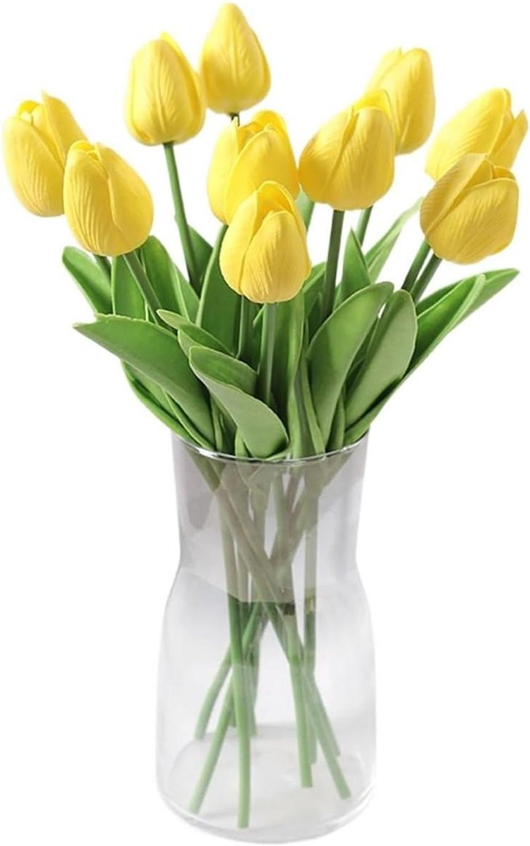 Real Touch Kunsttulpen Boeket Blauw - 33 cm