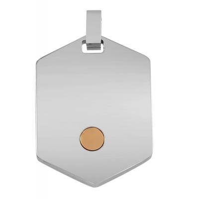 Kettenanhänger ADELIA´S "stilvoller Schmuck Anhänger aus Edelstahl", gold, Schmuckanhänger, Damen, Edelstahl, Kettenanhänger