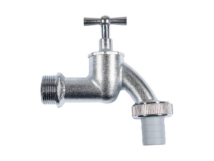 Cornat Auslaufventil Knebel Chrom-Matt 3/4 ''