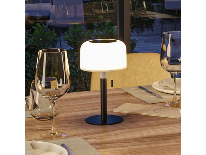 Bartja Solar LED-Akku-Tischlampe, IP44, Schwarz - Paulmann - Wohnzimmer - Modern - Kunststoff - Einflammig