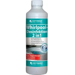 Whirlpooldesinfektion Hotrega 2 in 1 500 ml sichere Desinfektion und zuverlässige Entkalkung