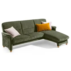 Segmüller Werkstätten Sofa inkl. Longchair Bora Stoff Moos