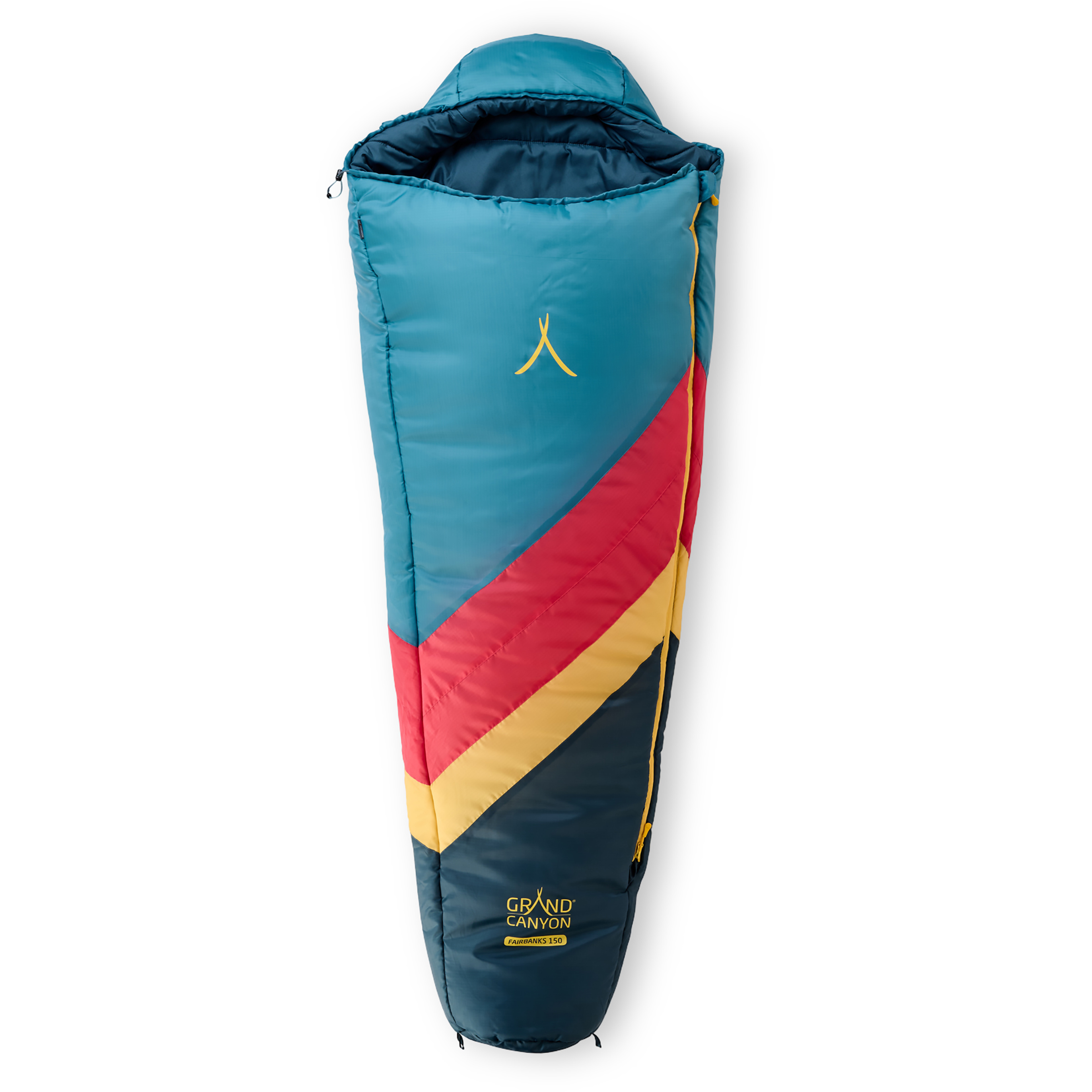 Grand Canyon Fairbanks 150 Schlafsack Kinder Kunstfaserschlafsäcke blau Größe MAX. 150CM Camping