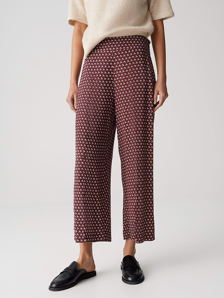 OPUS Hose "Misha" in Bordeaux/ Schwarz - 38