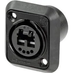 Neutrik Einbausteckverbinder Glasfaser ADV, Elektronikkabel + Stecker, Schwarz