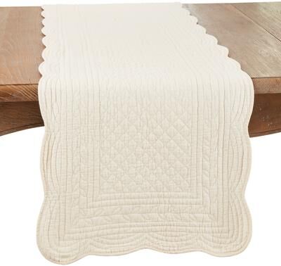 Saro Lifestyle "Elegant Quilted Table Runner - 16""x72"""
