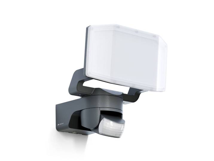STEINEL LED-Außenwandstrahler XLED Protect S, anthrazit S, schwarz, Kunststoff, Modern