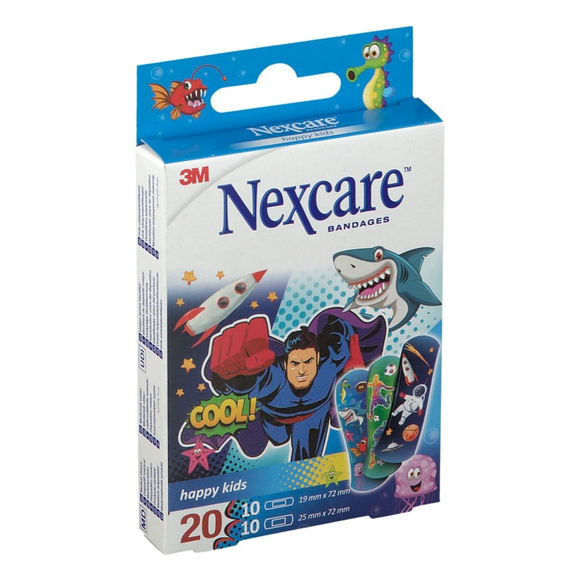 Nexcare Happy Kids Boys 20 St Pflaster