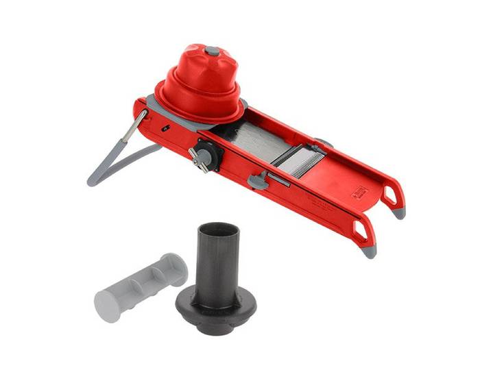 Lot mandoline swing Plus rouge et accessoire rondelle Gravity De Buyer